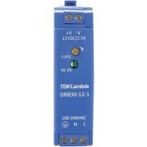 Drb30-12-1 Hutschienen-netzteil (din-rail) 12 V/dc 2.5 A 30 W Anzahl Ausgänge:1 X Inhal - Tdk-lambda