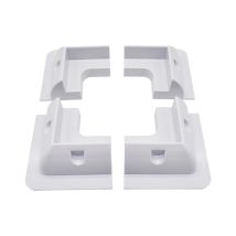 Eco-worthy - Solar Panel Roof Drill-free Corner Abs White Plastic Bracket Mount Set For Rv, Boats, Caravans, Marine, Motorhomes