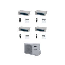 Climatiseur Aermec Quadri Split Canalise Mpg/d 9+9+9+12 Avec Mpg840 R-32 Inverter Commande Incluse Classe A++