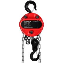 Paranco Manuale A Catena Acciaio 3 Tonnellate Catena G80 Da 3 M Con Maglia 8 Mm