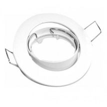 Aro Basculante Redondo Con Portalamparas Gu10 Color Blanco