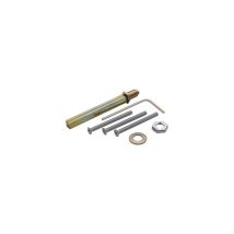 Conjunto de fijación M6 para empalme de protección – Pluma de masticación FDW 10 mm – Tornillos M6 – Grosor de puerta 87-92 mm
