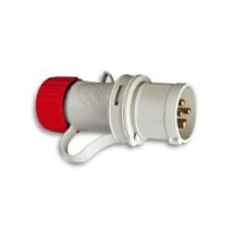 Clavija Cetac 1100070 3p+n+t 380v/32a Rojo