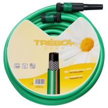 Green Clover Flechtschlauch 15 Mm. - 5/8" Rolle 15 Meter Mit Zubehör