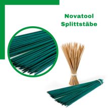 Novatool - 200x Spaliere 200x 30 Cm X 3,5 Mm I Grün I Pflanzstäbe Rankhilfe Bambus Vielseitig Einsetzbar