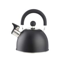 Hervidor de acero inoxidable – 1,5 litros – Negro satinado – Mango de baquelita