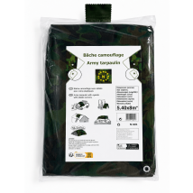 Sodepm-bâche Camouflage 140gr/mý 5,40m X 8m