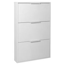 Scarpiera 3 Ribalte Singole Linea 'megara' Cm. 15 X 65 X H.105 - Bianca - Composad