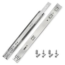 HELPMATE Push-to-Open Schubladenschienen 500 mm – Kugelvollauszug – max. Belastung 20 kg – für grifflose Schubladen