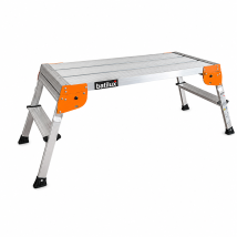 Escalux Plateforme Banc Du Platrier 100 X 45 Cm V55100, En Aluminium Pliable Et Reglable, Garantie 2 Ans