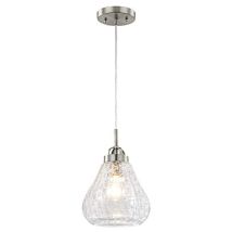 Lampada A Sospensione E27, Nichel Spazzolato, Acciaio - Westinghouse