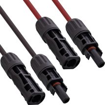 Inline Solarkabel Kit 10 Meter Schwarz Rot