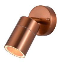 Litecraft Kenn Spotlight Outdoor Wall Or Ceiling Adjustable Fitting - Copper