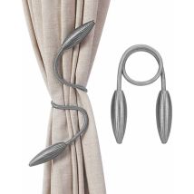 Morejieka - 2 Pieces Magnetic Curtain Tiebacks Curtain Clips Rope Holdbacks Curtain Ropes Drape Holdbacks Holder Curtain Holder Buckles For Home 