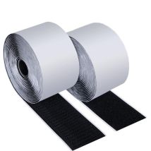Paryou – Cinta Adhesiva De Doble Cara Con Velcro De 5 M X 50 Mm – Adhesivo Extrafuerte Para Superficies Rugosas Y Lisas – Resistente Al Agua Para Uso 