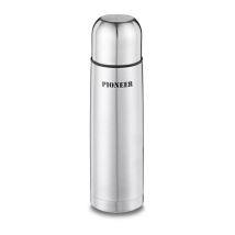 Pioneer – 0.35L Stainless Steel Vacuum Flask – Double Wall Construction – Push Button Mechanism