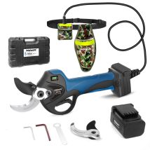 40mm Akku-astschere Mit Verlängerungskabel, 21v 2x4ah, 1050w Elektrische Gartenschere Für Obst, Wein Und Gartenbau Sw-8605pro - Swansoft