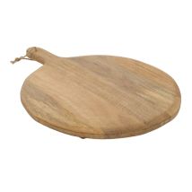 Plateau Rond De Service En Bois De Mangue, Ø 47 Cm