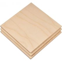 10 Fogli Pannello Compensato 6 Mm Pioppo A6 - 105 X 148 Mm