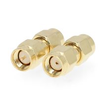 Northix - Sma Adapter Sma Stecker Reverse Polarity Sma Stecker Vergoldet 50 Ohm Gerade Kupfer Gold 2 Stuck Box