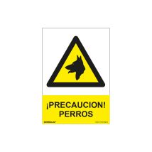 5 Panneau De Danger Precaución Perros Pvc 0,7mm 210x300mm Lumière Normale - Nmz