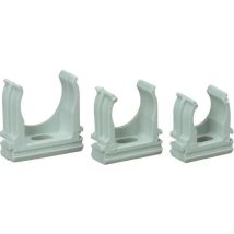 Abrazadera De Cable Heidemann En25 Pvc 25 Mm 10 Unidades