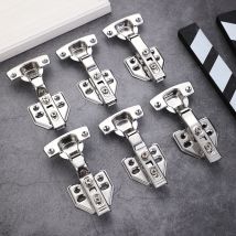 Seenlin - Charnieres Avec Amortisseur Intégré Mécanisme De Fermeture Automatique Charnière Pour Armoires De Porte Cuisine Lot De 6