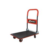 Ribitech – PRCDT150 – Klappbarer Transportwagen bis 200 kg – Stahlblech – 730 x 480 mm – 4 PVC-Räder