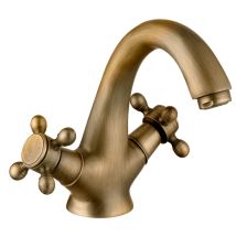 Dp Griferia - Grifo De Lavabo Serie Almendro En Color Antique