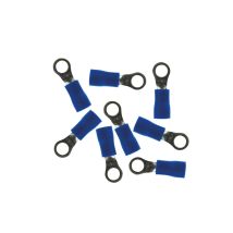 10 Cosses Bleu Rondes 6 Mm