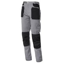 Pantalón de Trabajo Elástico Issaline Stretch 8730 - 97% Algodón, 3% Spandex, Rodillas Reforzadas, Multibolsillos