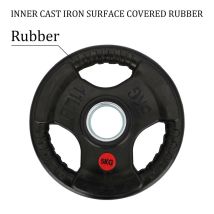 Youyijia 2pcs Olympic Weight Plates Heavy-duty Cast Iron With Waterproof Rubber Coating Weight Plates For Strength Training And Muscle Development 5kg