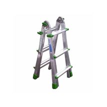 Echelle Direct – Escalera telescópica de aluminio 3+3 peldaños – Altura máxima 288 cm – Capacidad 150 kg