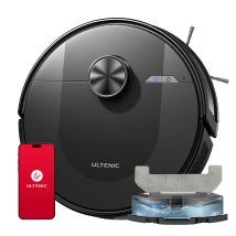 Ultenic D10 - Robot Vacuum Cleaner With Mop 4000pa - 15min Lidar Quick Mapping - Allergy Friendly - Carpet Auto-boost - 10 No-go Zone - Time Scheduled