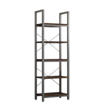 Rebiko - Bücherregal Industrielles Braun 154x40x30 Cm