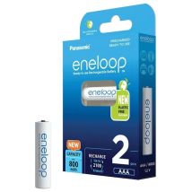 Eneloop - Hr03 Batteria Ricaricabile Ministilo (aaa) Nimh 800 Mah 1.2 V 2 Pz.