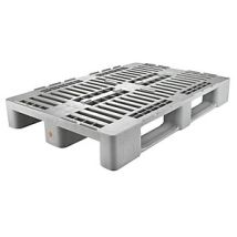Palet higiénico H1 1200 x 800 x 160 mm – Polietileno (PEAD) – Carga máx. estática 5000 kg – Carga máx. dinámica 1250 kg