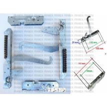 Kit cerniere porta forno cucina – 2 unità – 155 x 20 mm – 118 mm – Nardi