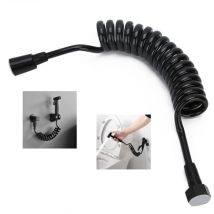 [mai Utilizzato]tubo Doccia Telescopico Flessibile Da 2 M Con Tappo In Rame, Tubo Retrattile Per Doccetta, Wc E Bidet.