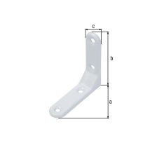 Staffa per sedia Galva 75x75x20 Bianca – 75mm x 75mm x 20mm – GAH ALBERTS