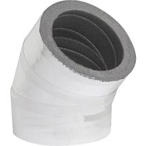 Coude Isolant 45°, Dn125 Avec Revêtement Aluminium Épaisseur 20mm