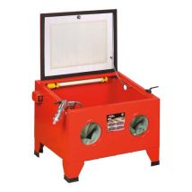 MW Tools – CAT210 Sandstrahlkabine Metallbau – 7 bar – Spritzpistole und Handschuhe enthalten – große Zugangstür