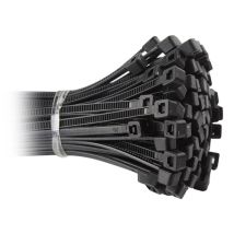 Bridas de Nylon NORMAFIX 75 x 750 mm – Sujeción de cables y tubos – Resistencia a rayos UV – Color negra