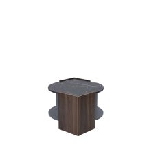 Table Design Moderne Artisanale Particle Board Noir