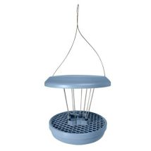 Vogelfutterhaus Lucerne – hellblau – UV-beständiger Kunststoff – H 22 cm x Ø 22 cm – bis zu 8 Meisenknödel