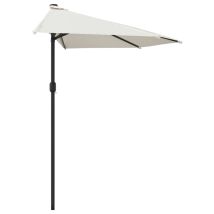 Sombrilla De Balcón Con Mástil De Aluminio 300 X 150 Cm Color Arena 020008305