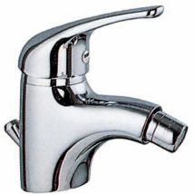 FERRAMENTA1 – Bidet-Mischbatterie KING – Einhebelmischer aus verchromtem Messing – Inklusive automatische Ablaufgarnitur