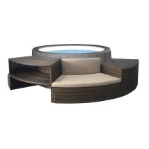 Netspa - Sp-vip160b/mob2 Vita Premium + Mueble (5 Piezas) - Spa Semirrígido - Redondo