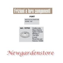 Disco Frizione Motocoltivatore Serie 180 Fort 15763 Compatibile 15x12ev 8 Cave