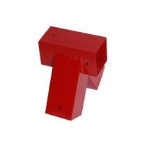 Connettore Angolo 90° Quadrato 90x90 Rosso